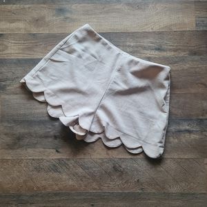 Tan/white dress shorts